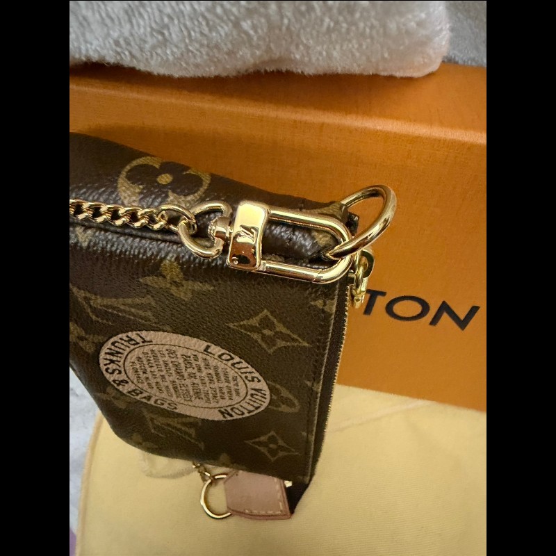 LV 傳統老花小麻將包9.8新-2