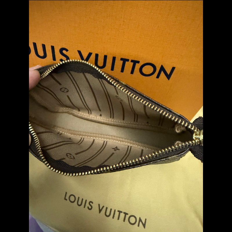 LV 傳統老花小麻將包9.8新-3