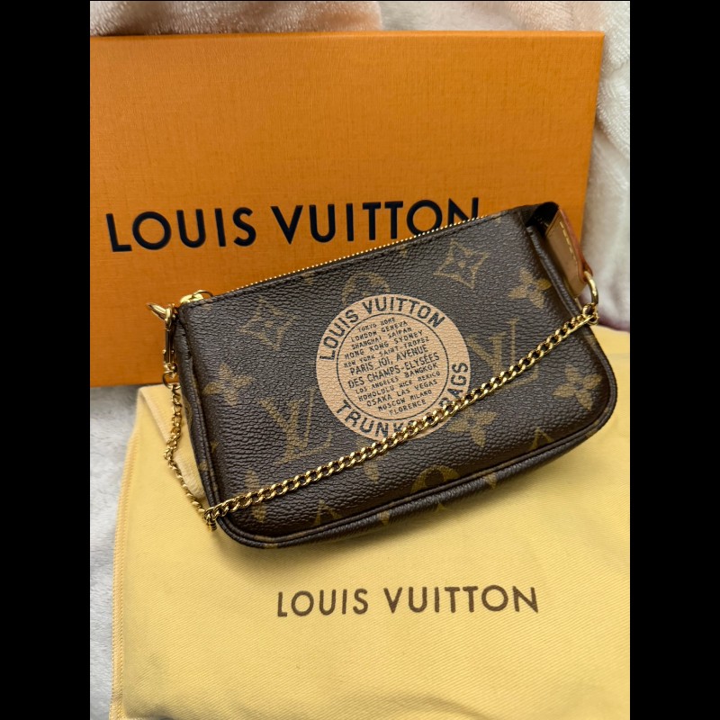 LV 傳統老花小麻將包9.8新-5