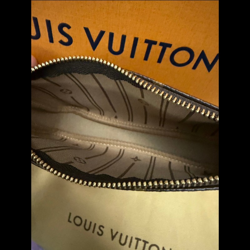 LV 傳統老花小麻將包9.8新-10