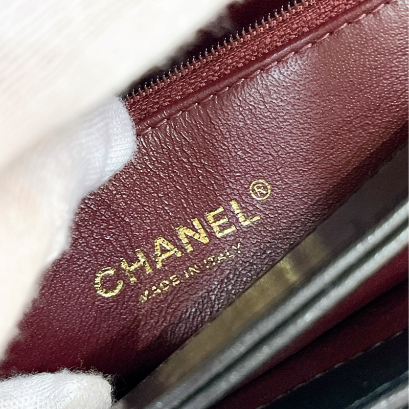 莉亞精品♡Chanel A92236 Trendy cc 手把斜背包 黑金 二手-25