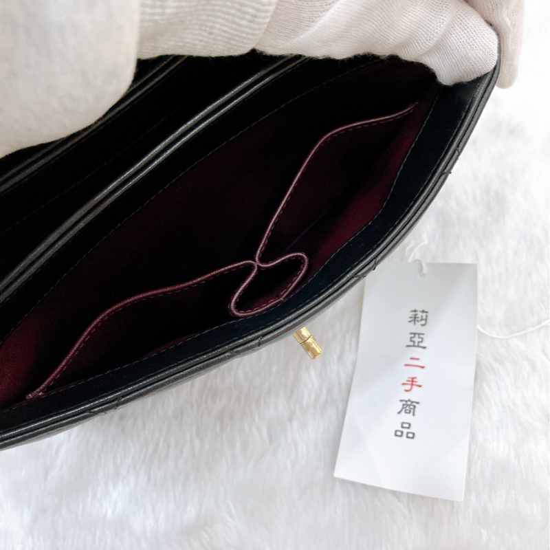 莉亞精品♡Chanel A92236 Trendy cc 手把斜背包 黑金 二手-26