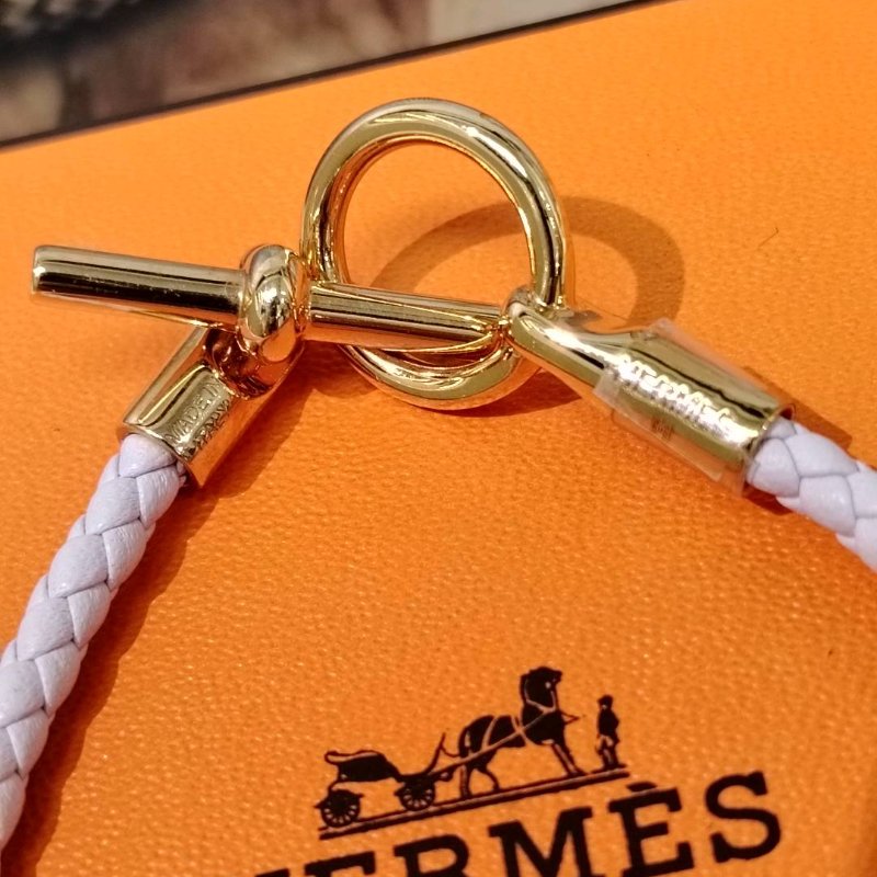 Hermès Glenan編織皮革手環-2