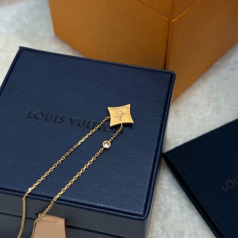 Lv blossom star 貝母鑽石項鍊-3