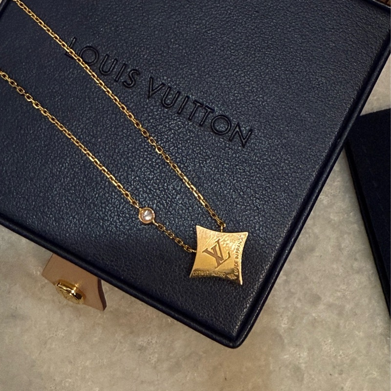 Lv blossom star 貝母鑽石項鍊-4