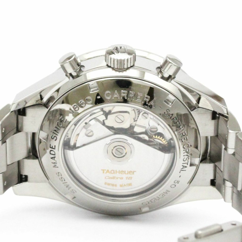 TAG HEUER 豪雅卡萊拉系列計時碼錶精鋼自動腕錶 CV2010 拋光款-5