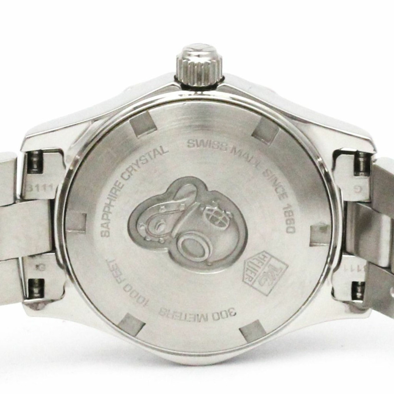 豪雅競潛系列鑽石珍珠母貝錶盤女士腕錶 WAF1415 拋光-6