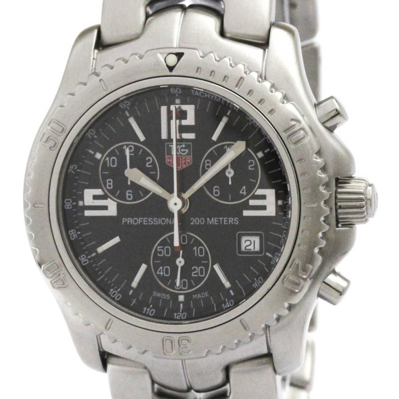 TAG HEUER 豪雅 Link Chronograph Jason Bourne 精鋼腕錶 CT1111 拋光-0