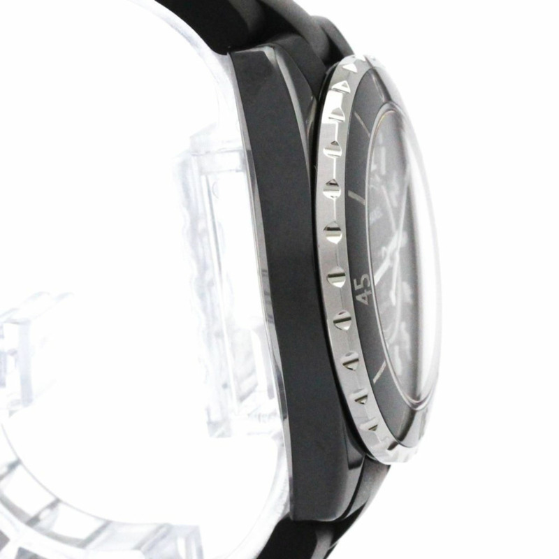 香奈兒 J12 陶瓷橡膠自動男士腕錶 H0684 拋光-7