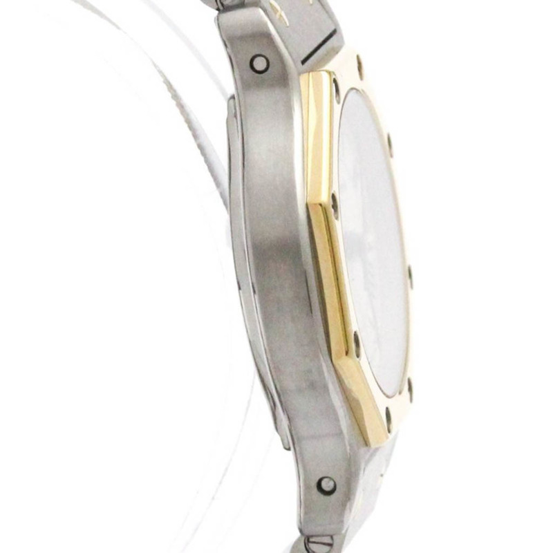 卡地亞 Santos 八角形 18K 金精鋼石英女錶 187903 拋光-8