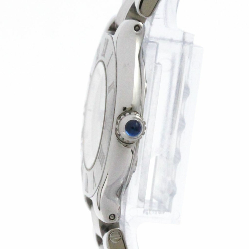 卡地亞 Must 21 不鏽鋼石英女士腕錶 W10109T2 拋光-3