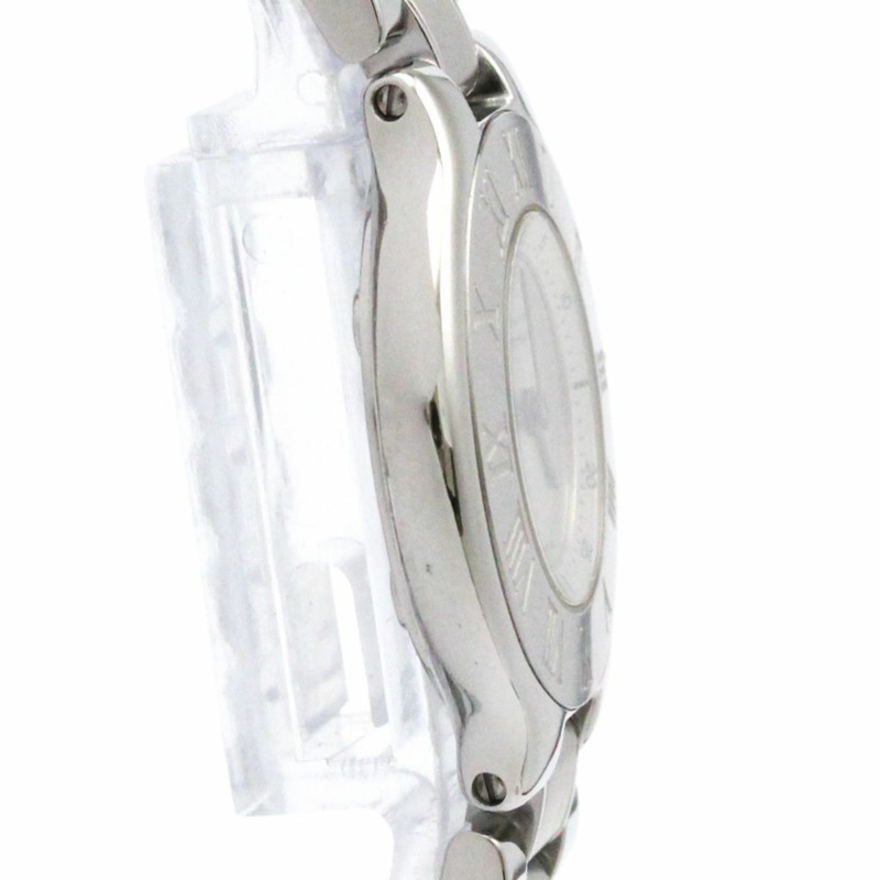 卡地亞 Must 21 不鏽鋼石英女士腕錶 W10109T2 拋光-7