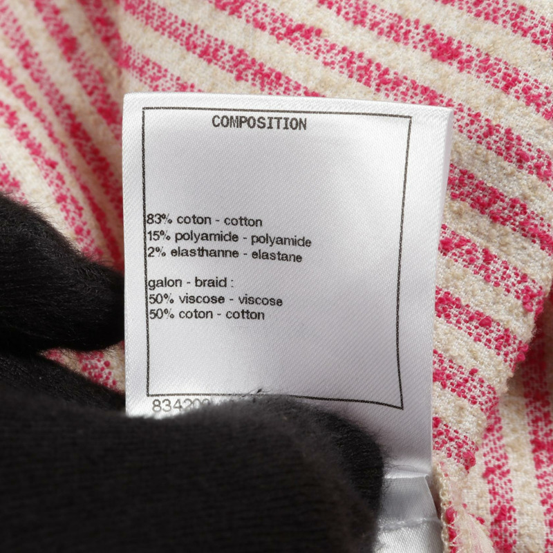 香奈兒 COCO 標誌其他外套 - 尼龍棉粉紅米色二手女裝-4