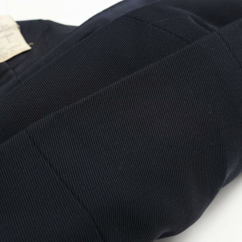 香奈兒 COCO 標誌連結剪裁夾克外套,羊毛真絲混紡,海軍藍,二手女款 #38 CC-9