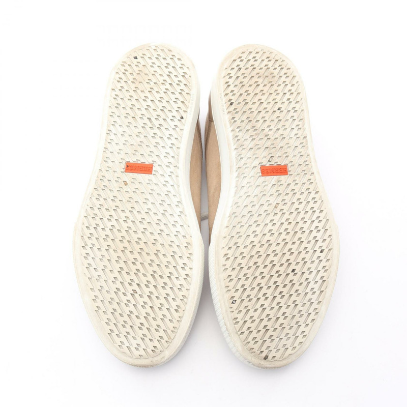 愛馬仕 (HERMES) 男士米色真皮運動鞋,二手,尺寸 41-3