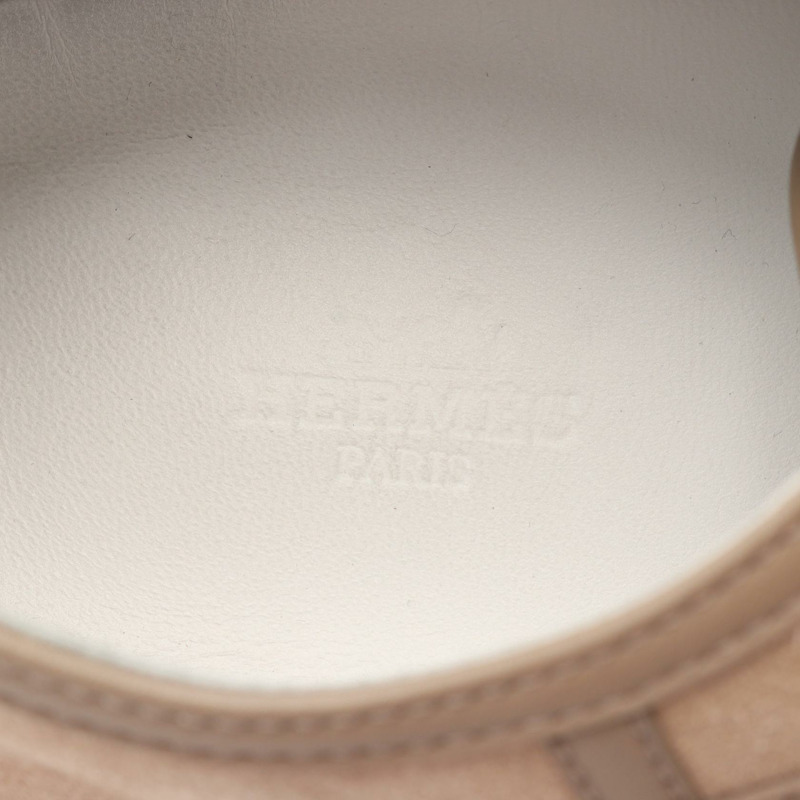 愛馬仕 (HERMES) 男士米色真皮運動鞋,二手,尺寸 41-4