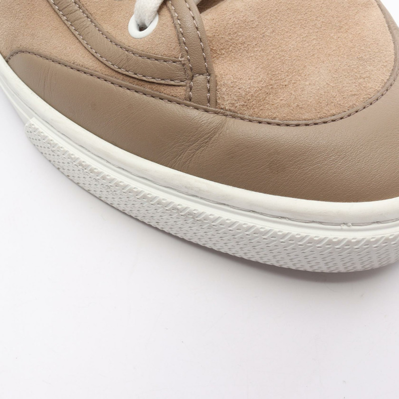 愛馬仕 (HERMES) 男士米色真皮運動鞋,二手,尺寸 41-12