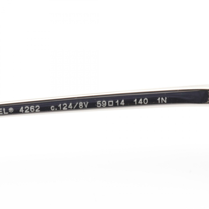 香奈兒 (CHANEL) CC 標誌太陽眼鏡,鍍金塑膠材質,女士款-4