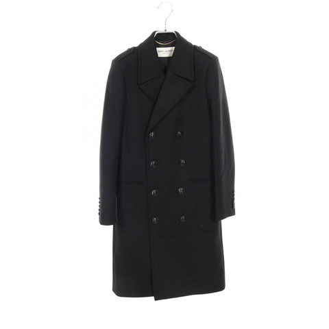 聖羅蘭巴黎其他羊毛大衣黑色二手女裝