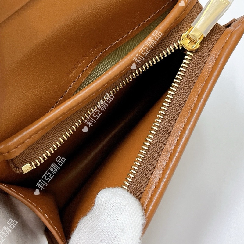 莉亞精品♡Celine 對開短夾 老花 二手-15