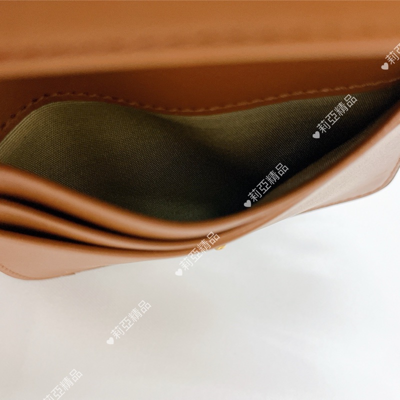 莉亞精品♡Celine 對開短夾 老花 二手-17