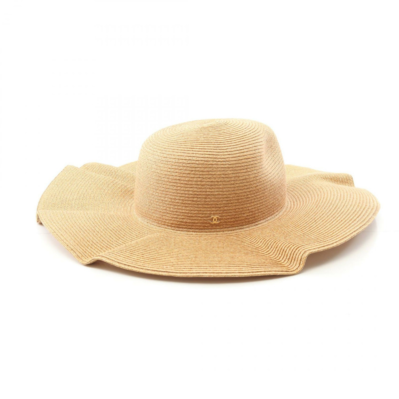 香奈兒 COCO 標誌帽子紙 米色 二手 女士-0