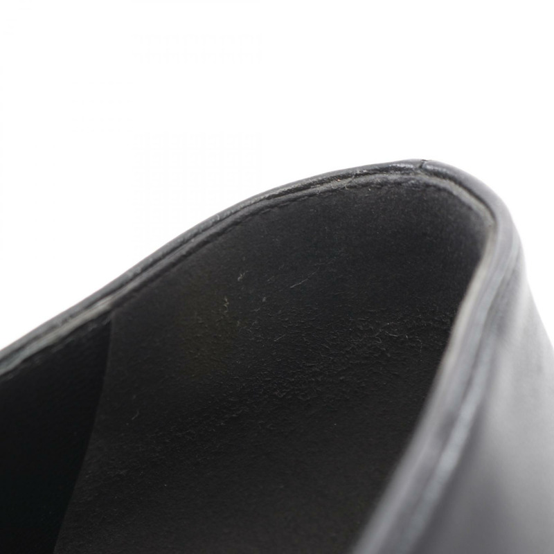 路易威登 Swing 高跟鞋,黑色皮革,二手女款,尺寸 38。-6