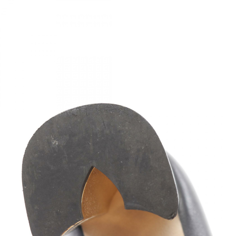 路易威登 Swing 高跟鞋,黑色皮革,二手女款,尺寸 38。-10