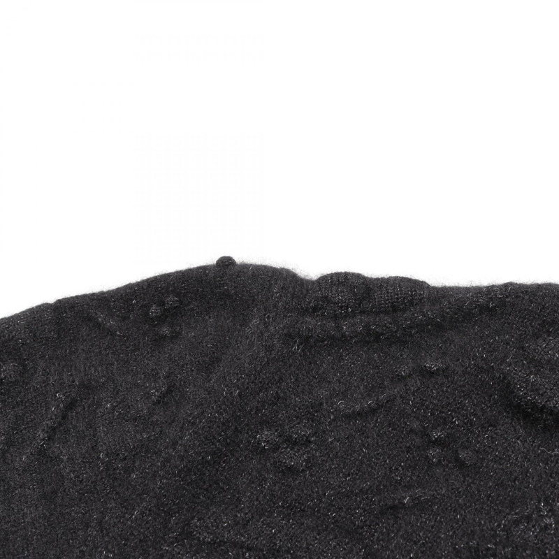 香奈兒 COCO 標誌紐扣連身裙，羊毛、真絲、羊絨混紡，黑色，二手女款-6