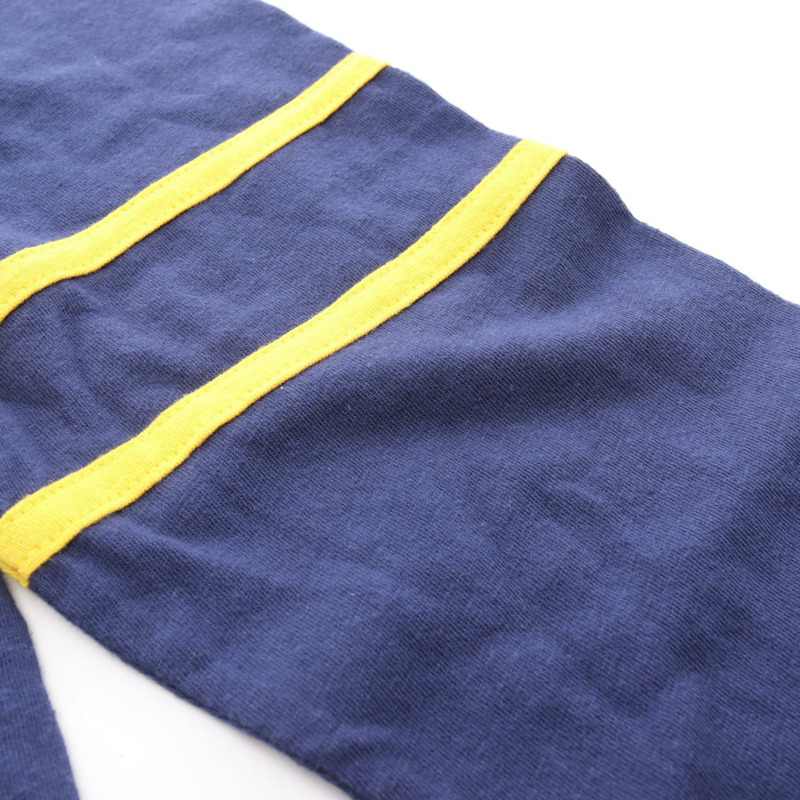 鉻心牌馬蹄鐵33號T卹,純棉材質,藍黃配色,二手女款-5