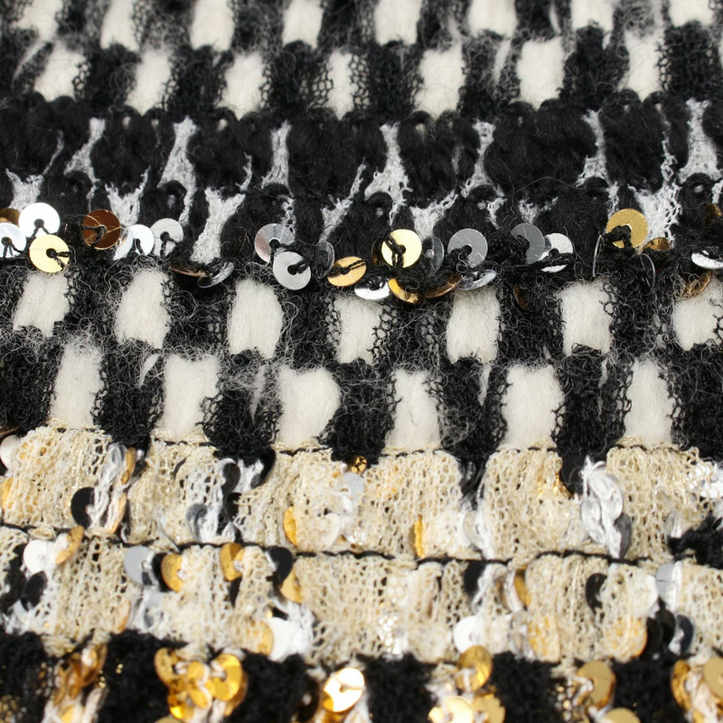 香奈兒 COCO 標誌紐扣 其他外套 P61800V47009 尼龍羊毛聚酯纖維 黑色 多色 二手 女款-6