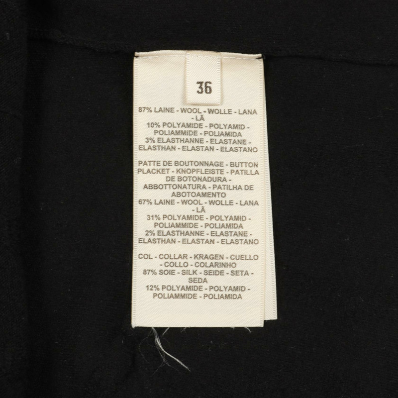 愛馬仕 Parfroy Remix 針織衫，半袖羊毛衫，黑色，二手女款，36碼-3