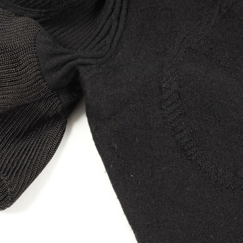 愛馬仕 Parfroy Remix 針織衫，半袖羊毛衫，黑色，二手女款，36碼-5