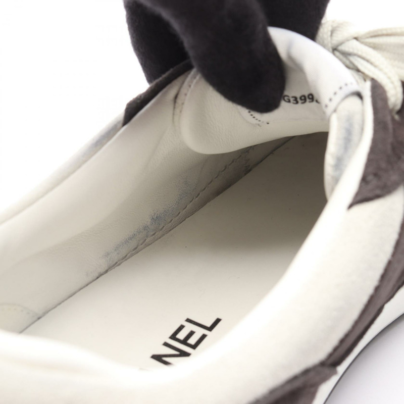 香奈兒 COCO 標誌運動鞋，麂皮材質，黑白配色，44碼，二手男款-7