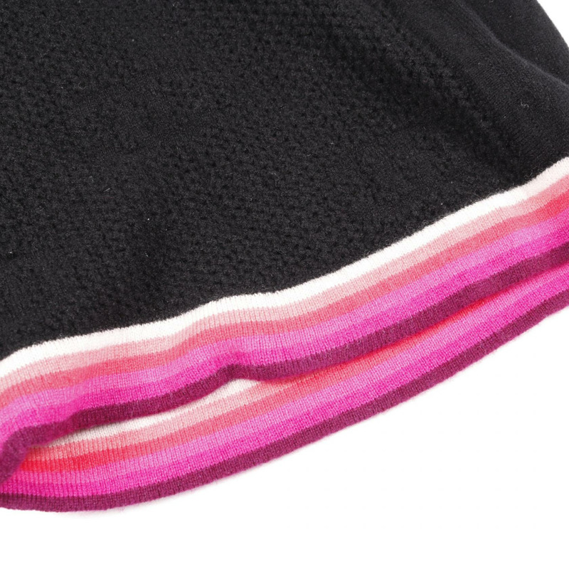 香奈兒 (CHANEL) CC Logo 長褲 P76544K11011 羊毛羊絨混紡 黑色 紫色 #34 二手 女款-6