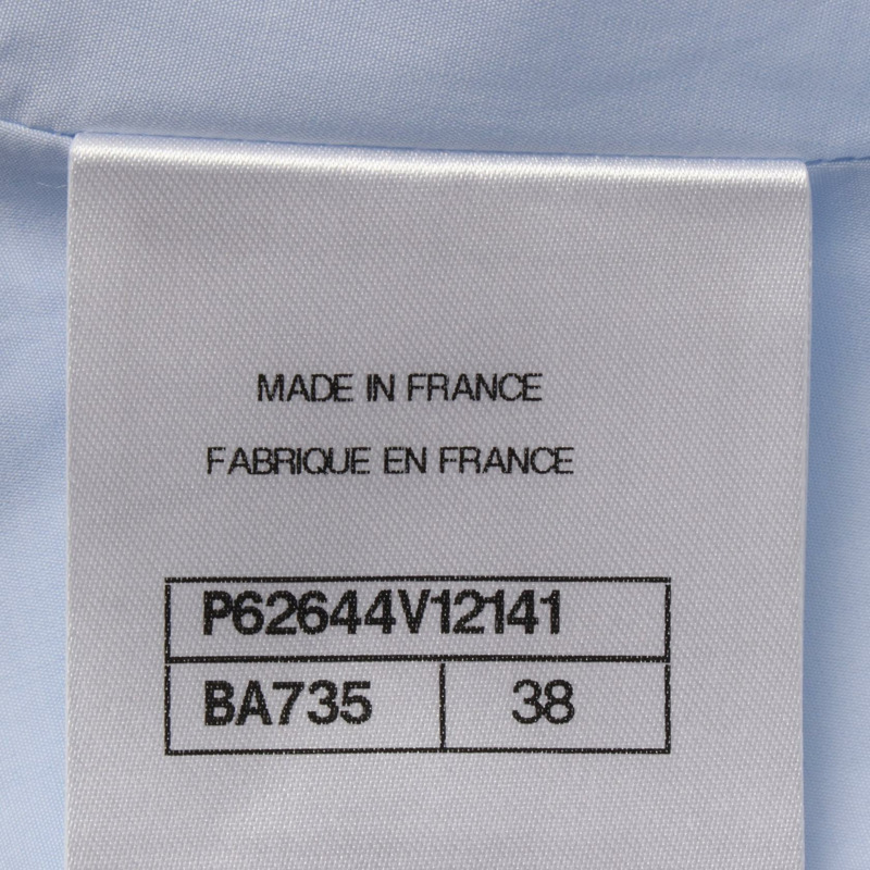 香奈兒 COCO 羈扣吊帶背心 P62644V12141 純棉 藍色 二手 女款 38碼-4