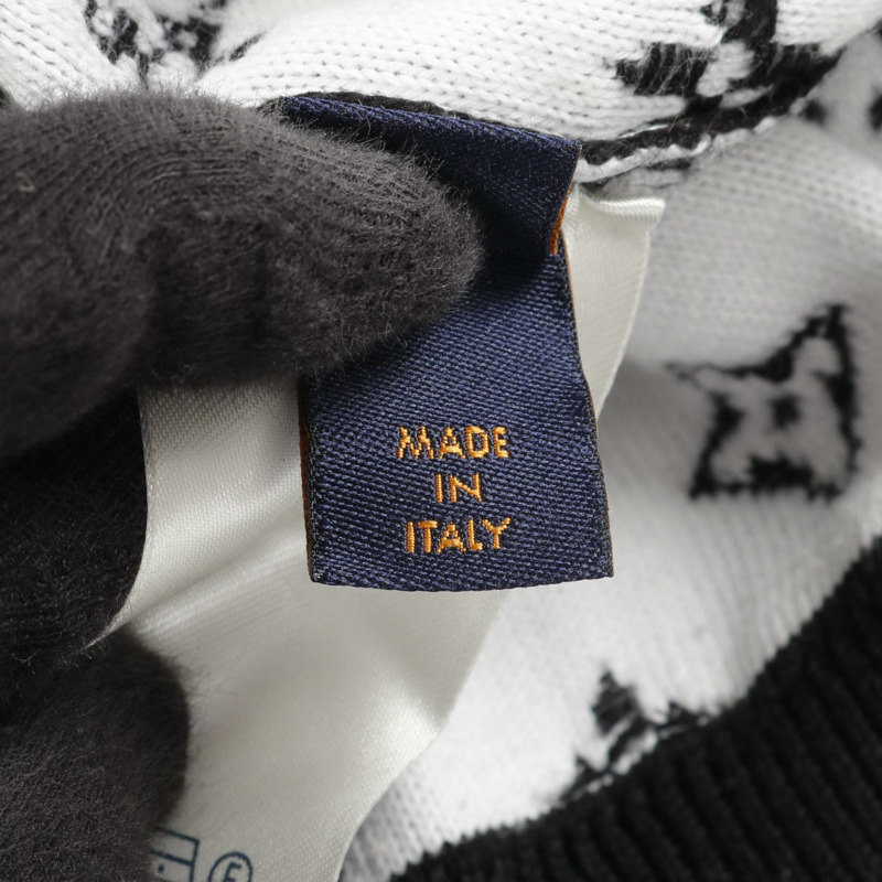 路易威登漸層Monogram針織毛衣,XL碼,純棉,黑色,二手男款-4