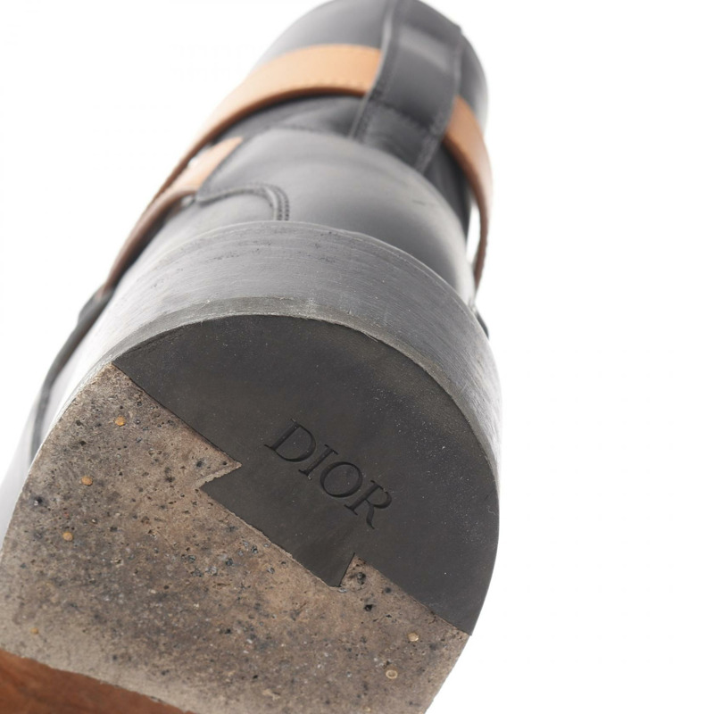 Christian Dior Evidence Jodhpur 搭扣短靴 #43 3B0239ZGK 黑色皮革-7