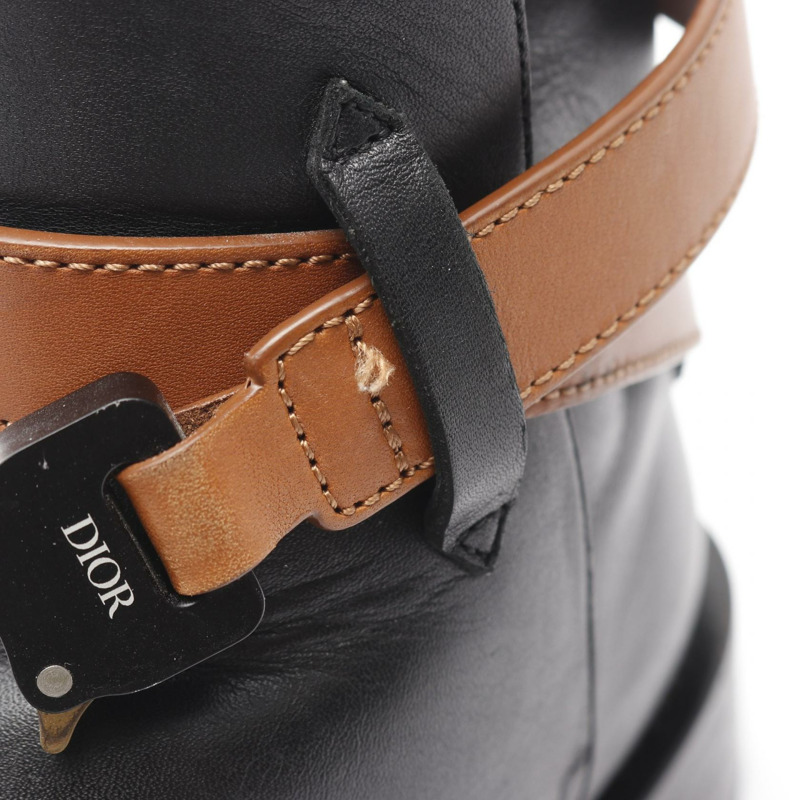 Christian Dior Evidence Jodhpur 搭扣短靴 #43 3B0239ZGK 黑色皮革-11