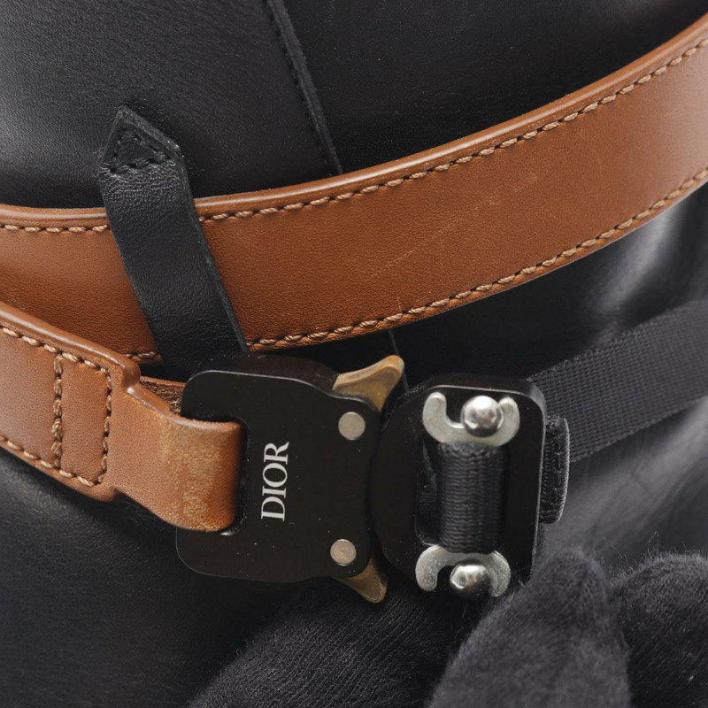 Christian Dior Evidence Jodhpur 搭扣短靴 #43 3B0239ZGK 黑色皮革-12