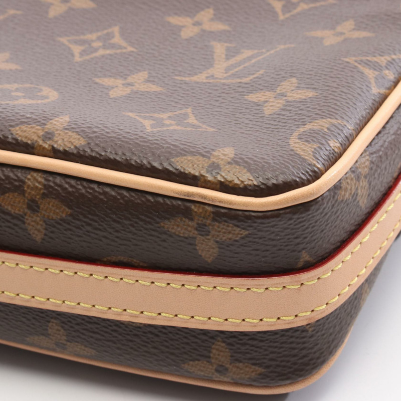 路易威登 Vivacite 單肩包 M46999 Monogram 皮革 棕色 二手 女士-6