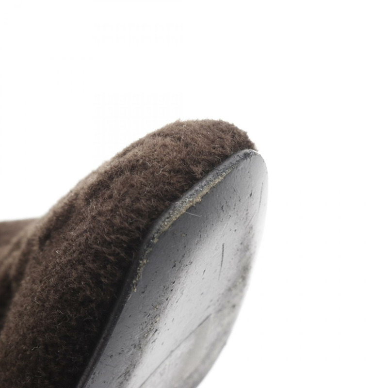 愛馬仕 VolVert 60 短靴 #36.5 鞋跟 鞋面材質 皮革 棕色 黑色 二手-7