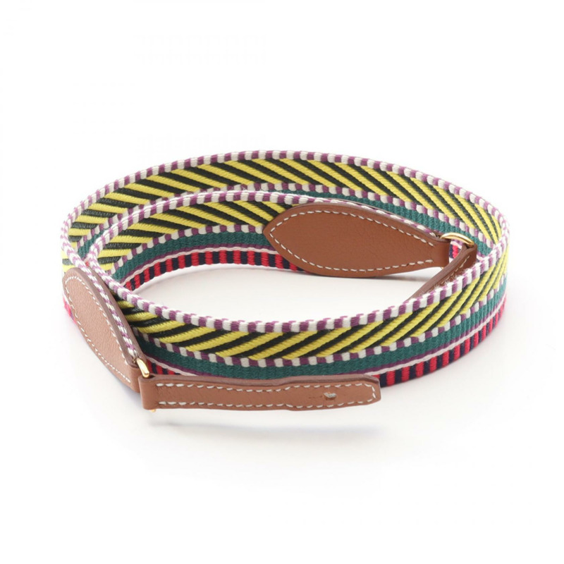 愛馬仕 Bandouliere 單肩帶 Evercolor 皮革帆布款二手-0