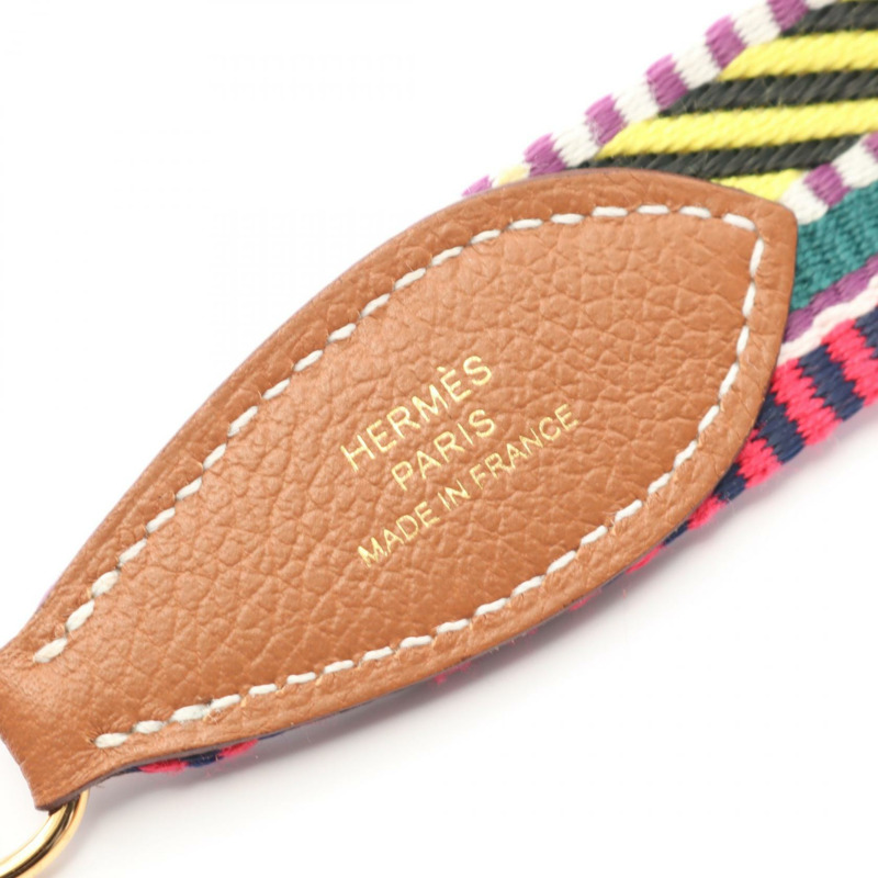 愛馬仕 Bandouliere 單肩帶 Evercolor 皮革帆布款二手-3