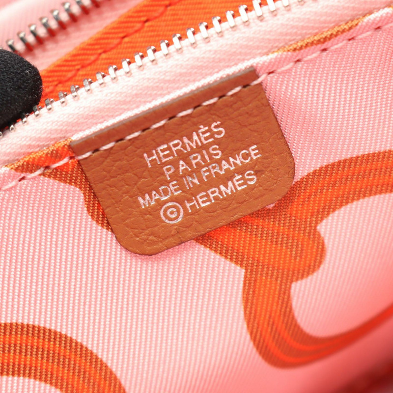 愛馬仕 Azap 迷你絲質皮夾,B Evercolor SHW 金色二手-3