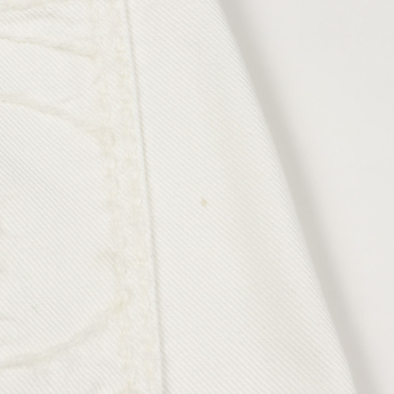 香奈兒 COCO 標誌紐帶牛仔褲 P77384V69970 棉 白色 二手 女款 34 碼-8