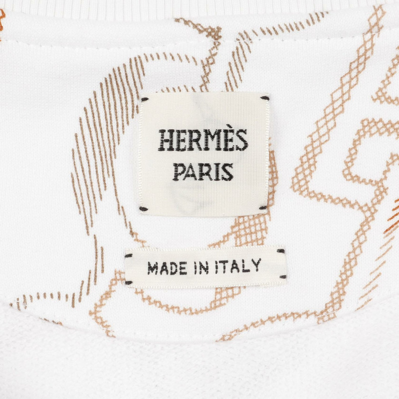 愛馬仕 DO RE BOUCLES 其他外套 棉質 白色 棕色 白色 二手 女款-2