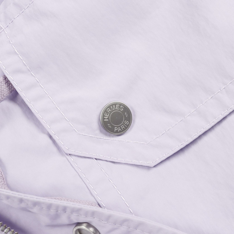 愛馬仕 Serie 紐帶 其他 外套 尼龍 紫色 二手 男士-8