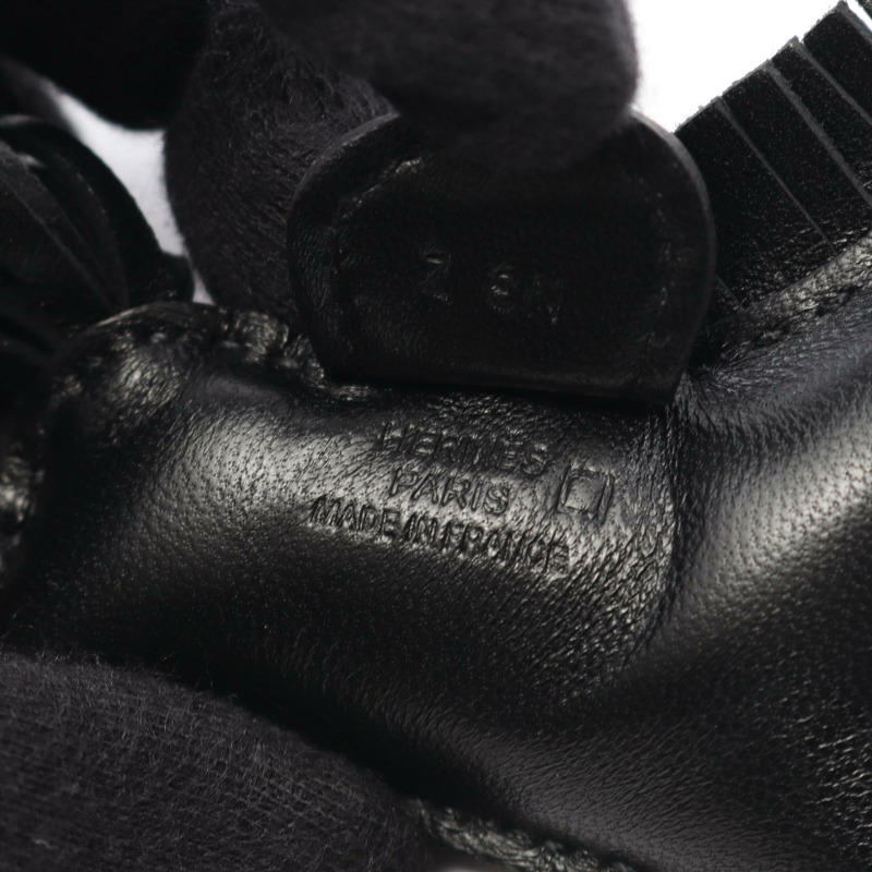 愛馬仕 Rodeo PM Touch Saw 黑色吊墜 Agneau milo Agneau milo / Matt alligator crocodile skin 黑色二手女士-2