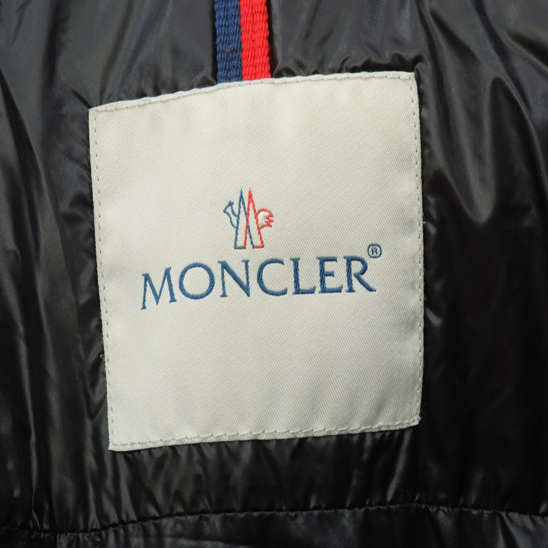 MONCLER HUBERT 羽絨外套 4193215 尼龍 黑色 二手 男款-2